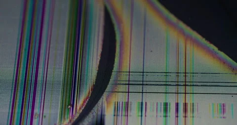 Glitch view screen distortion broke glass computer 動画素材 294156110
