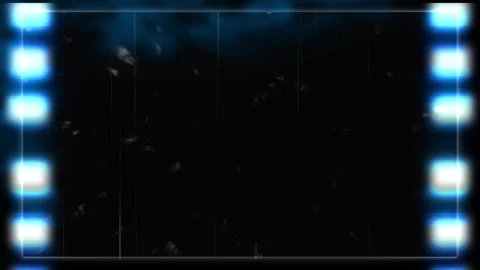 Glitch vintage super effect. Old film tape overlay Frame sprocket hole for retro Stock Footage 312450092