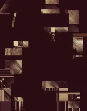 Glitch warm sepia vertical texture and background Stock Illustration
