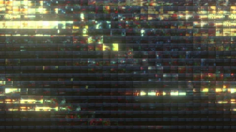 Glitch wave cubes 3D animation Stock Footage 198008662