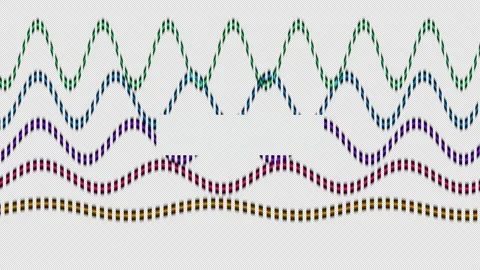 Glitch Waveform Title Animation Seamless Loop Stock Footage 341820886