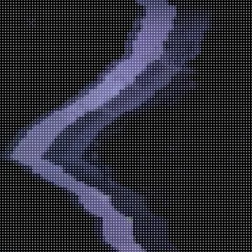 Glitched abstract vector background made of colorful pixel mosaic. Digital decay Stock-Illustration