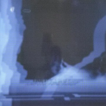 Glitched abstract vector background made of colorful pixel mosaic. Digital decay Stock-Illustration