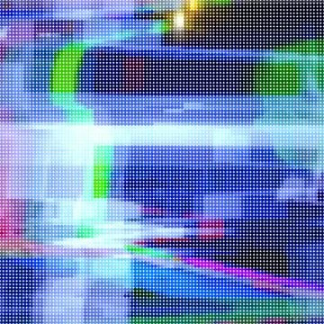 Glitched abstract vector background made of colorful pixel mosaic. Digital decay Stock-Illustration