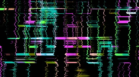Glitched Distorted Illuminated Colored Led Grid Loop Background Stock Footage 62427109