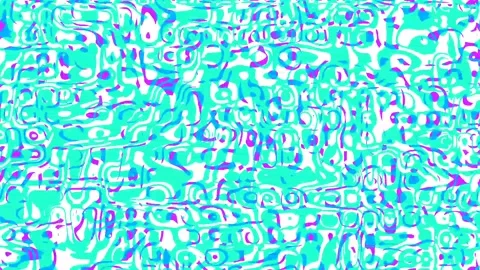 Glitched Distorted Vibrant Rainbow Psychedelic Groovy Ripple Animated Background Video stock 150638991