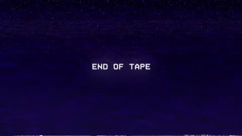 Glitched End of VHS Videotape 4K Video Loop Stock Footage 313588723