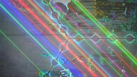 Glitched out future 库存影片 137605770