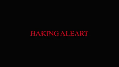 Glitched Red Text Warning Hacking Alert on Black Background cyber security Stock Footage 331875096