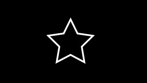 Glitched star frame design motion graphic. Distorted glitch style modern Stock Footage 122291352