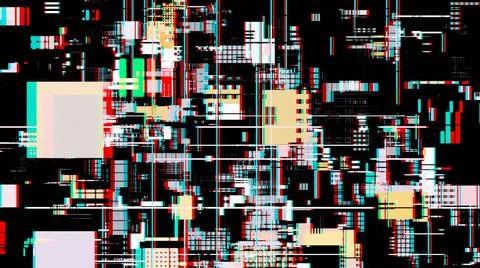 Glitched technology background Stock Illustration