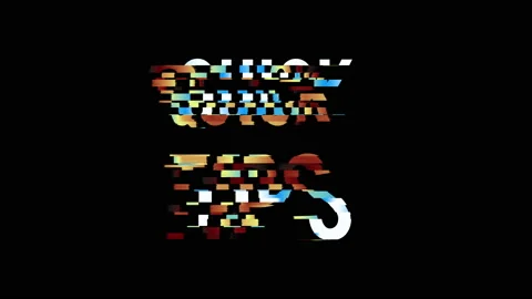 Glitched text Quick Tips design motion graphic. Stock Footage 148380635