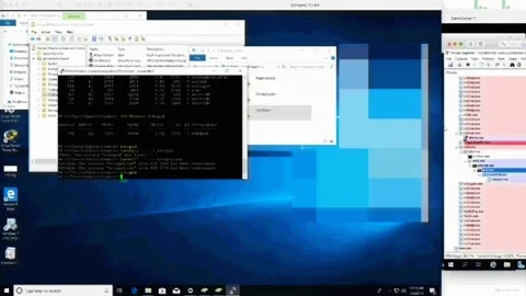 Glitches and bugs of system on the computer screen Video stock 110364659