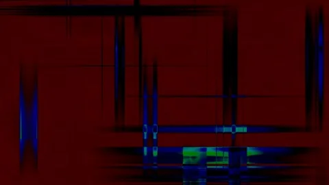 Glitches Background Cyber Pulse: Abstract Grids &amp; Binary Rhythms Stock Footage 296462176