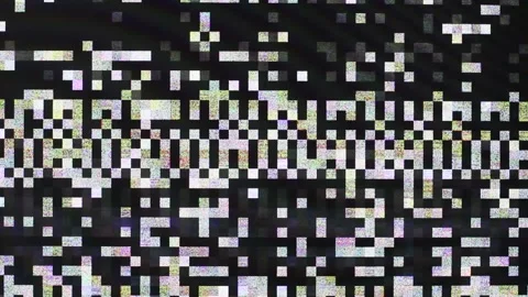 Glitches, interference and failures on a digital computer monitor Stock Footage 166351534