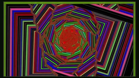 Glitches in the Light 2410 (abstract,colorful,background) Stock Footage 289301556