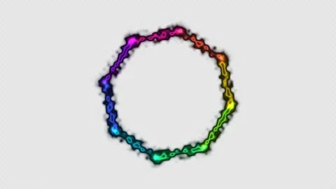 Glitching Geometric Shape System Seamless Loop Stock Footage 341758599