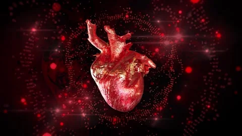 Glitching Heart Beat Background Vidéo 346158881