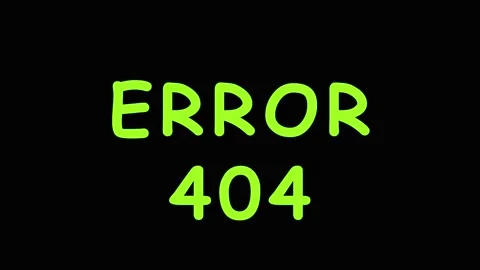 Glitching neon error 404 text animation with digital distortion and chromat.. Stock Footage 343415456