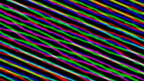 Glitching rainbow interference background with colorful Stock Footage 342390467