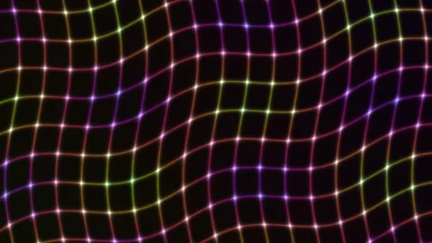 Glitching rainbow interference background with moving Stock Footage 342453765