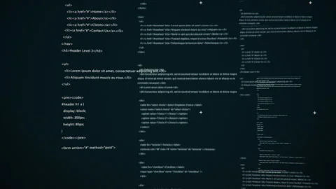 Glitching source code text programming animation virus text code software hack. Stock Footage 336223694