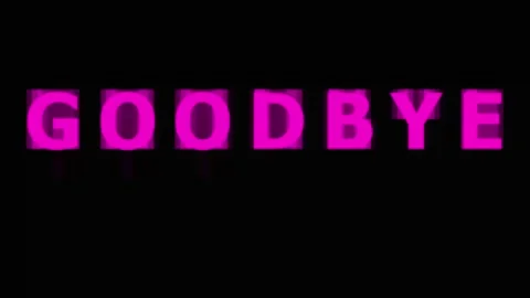 Glitching Text Goodbye Messages with Digital Distortion and Color Aberration 스톡 동영상 343413264