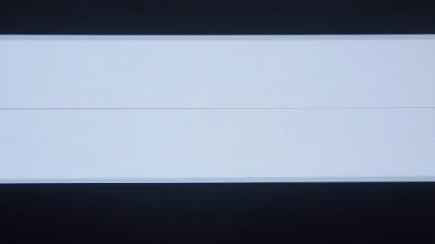 Glitching TV scanlines starting up Stock Footage 124963456