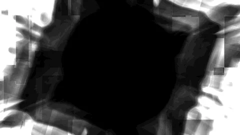 Glitchy black and white abstract background with distorted pixels Stock Footage 332866622
