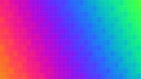 Glitchy Color Gradient Grid Background Seamless Loop Stock Footage 342434466