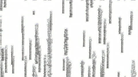 Glitchy, Colorized, Matrix-like Outlines Видео 150007914