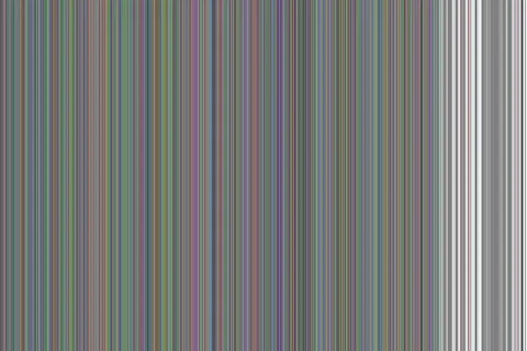 Glitchy damaged digital image turned into set of vertical lines of random color Stock Illustration