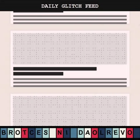 Glitchy Digital Data Feed Screen with Corrupted Information and Error Message Stockbeeldmateriaal 346284796