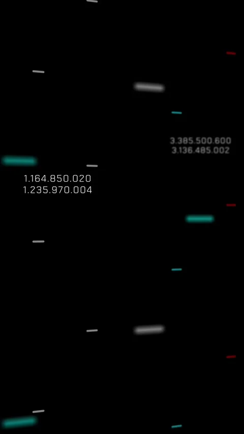 Glitchy Digital Data Lines on a Black Screen. Stock Footage 317302805