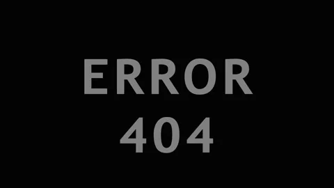 Glitchy ERROR 404 messages displayed on dark background with digital distor.. Stock Footage 343415582