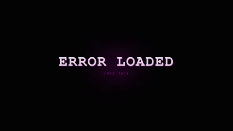 Glitchy Error Loaded Screen with Purple Neon Glow - Digital Failure Concept Stock Footage 331568162