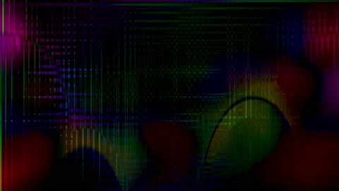 Glitchy Glow Stock Footage 163864264