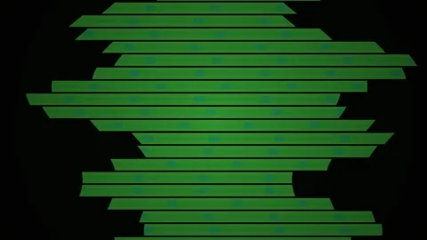 Glitchy green screen on black background. Stock Footage 334873767