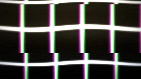 Glitchy Grid Pattern on Screen. Stock Footage 334873849