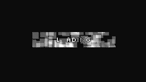 Glitchy Loading Screen with Retro Pixel Art Style Видео 334714950