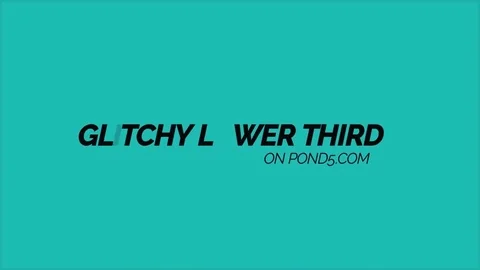 Glitchy Lower Thirds +11 After Effects stock