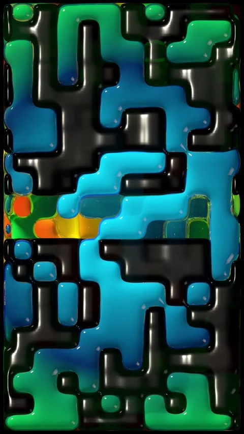 Glitchy Pattern Vertical Backdrop 3 Stock Footage 280978898