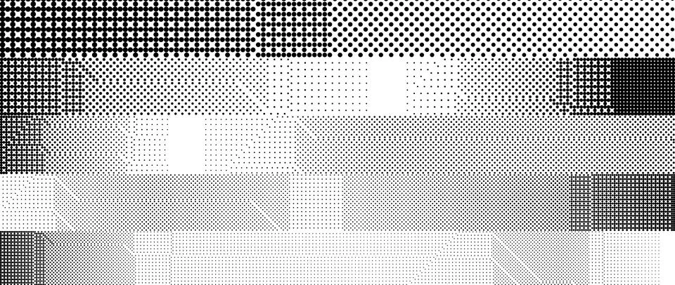 Glitchy pixelated striped pattern. Bitmap noise stripe texture. Halftone glitch 库存插图