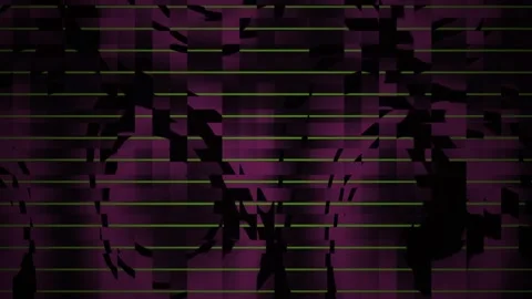 Glitchy purple digital distortion effect. Stock Footage 340016374