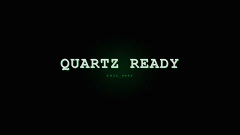 Glitchy Quartz Ready Text Animation - Digital Futuristic Sci-Fi Title Intro Stock Footage 331568453