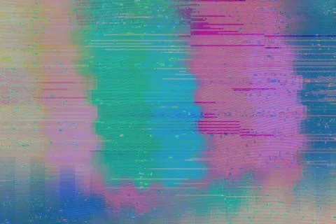 Glitchy RGB Display Digital Backdrop Texture Stock Illustration