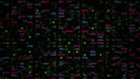 Glitchy screen with colorful code. Stock Footage 334874163