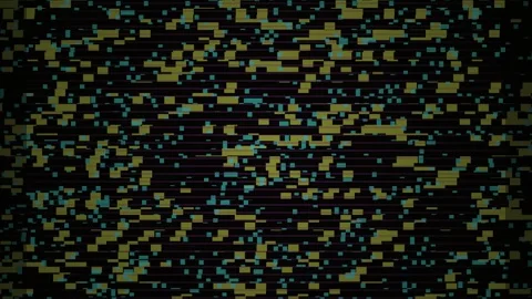 Glitchy screen with distorted pixels. Stockbeeldmateriaal 335950018