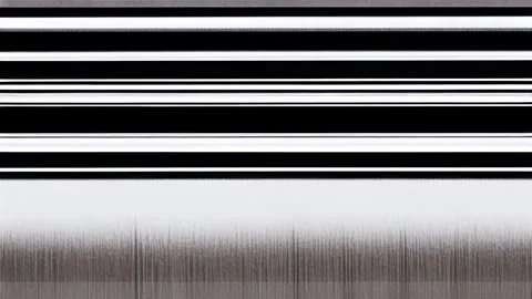 A glitchy, static-filled image with a black and white striped pattern Stock Footage 258284872