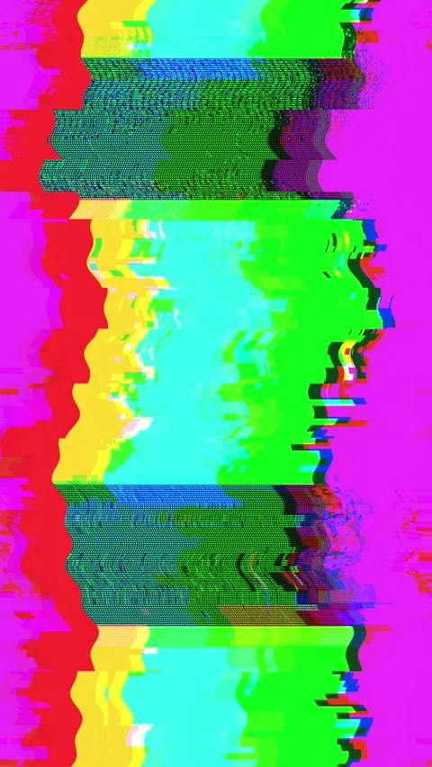 Glitchy test card stripes Stock Footage 334117533